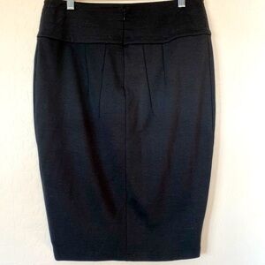 Kardashian Kollection black long line stretch nouveau pencil skirt sz L